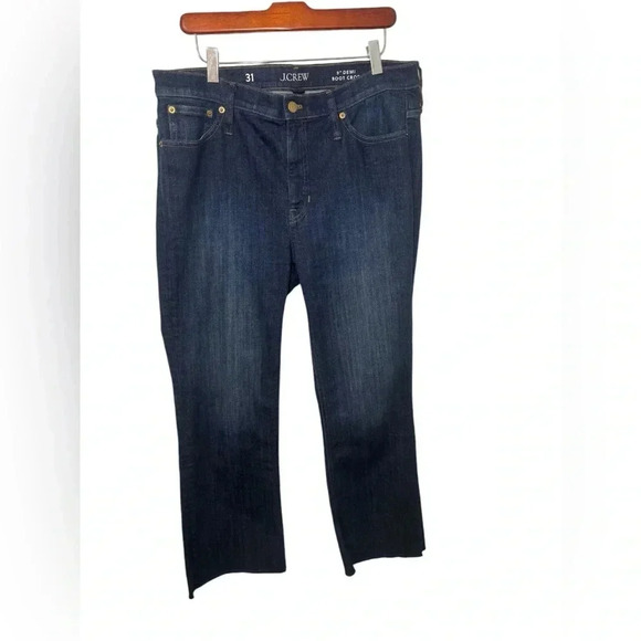 J.Crew 9” Demi Boot Crop Stretch Comfy Jean Size 31 - Picture 3 of 6